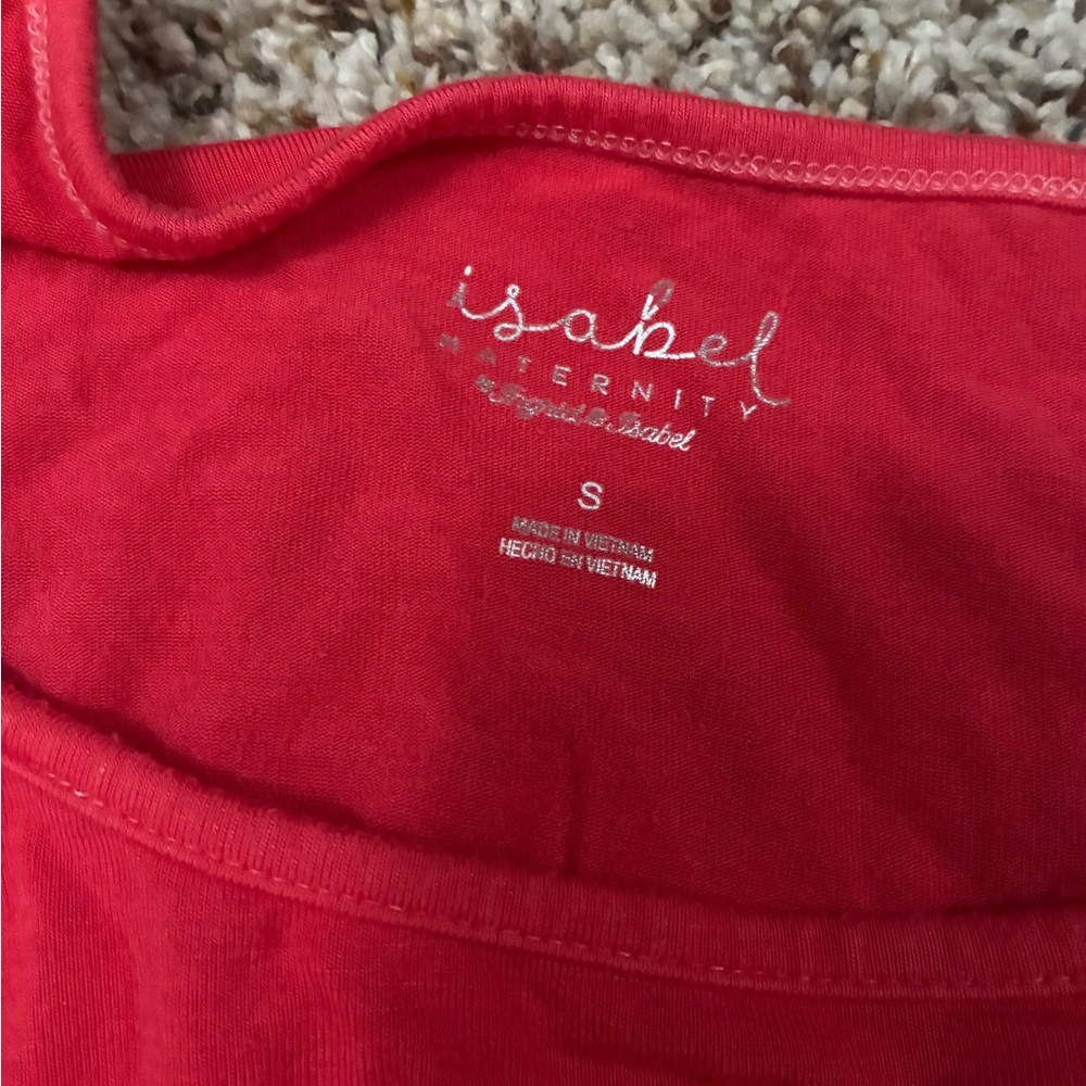 Isabel Maternity by Ingrid & Isabel Red Tie Dye Maxi dress - Picture 2 of 2